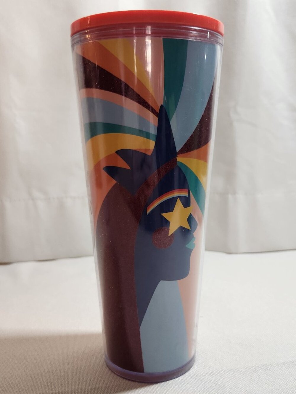 Starbucks 2020 Pride Siren Glitter Rainbow Cold Cup Tumbler